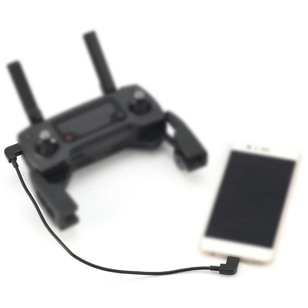 3 шт. Micro USB кабель для передачи данных линии для освещения/Тип C/Micro USB для DJI Spark Mavic Pro воздушный контроллер для смартфона