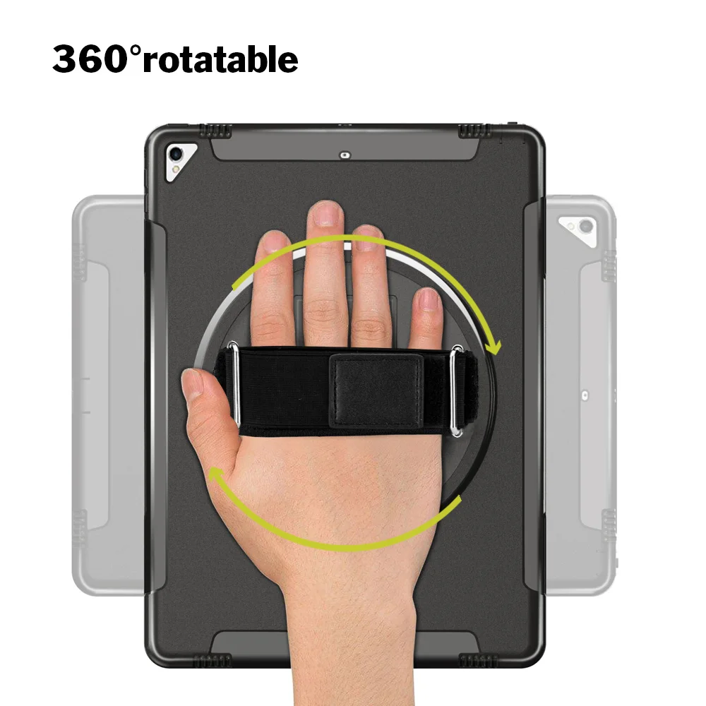 Miesherk Чехол для iPad Pro 12,9 дюйма с вращающейся на 360 Подставкой с плечевым ремнем противоударный защитный чехол FTL03