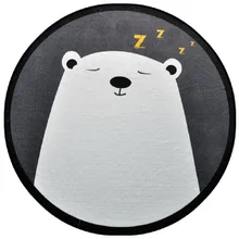 Медведь Сова животные круглые ковры для гостиной милый коврик Детская комната компьютерное кресло гардероб зона коврик Детская Игровая палатка коврик