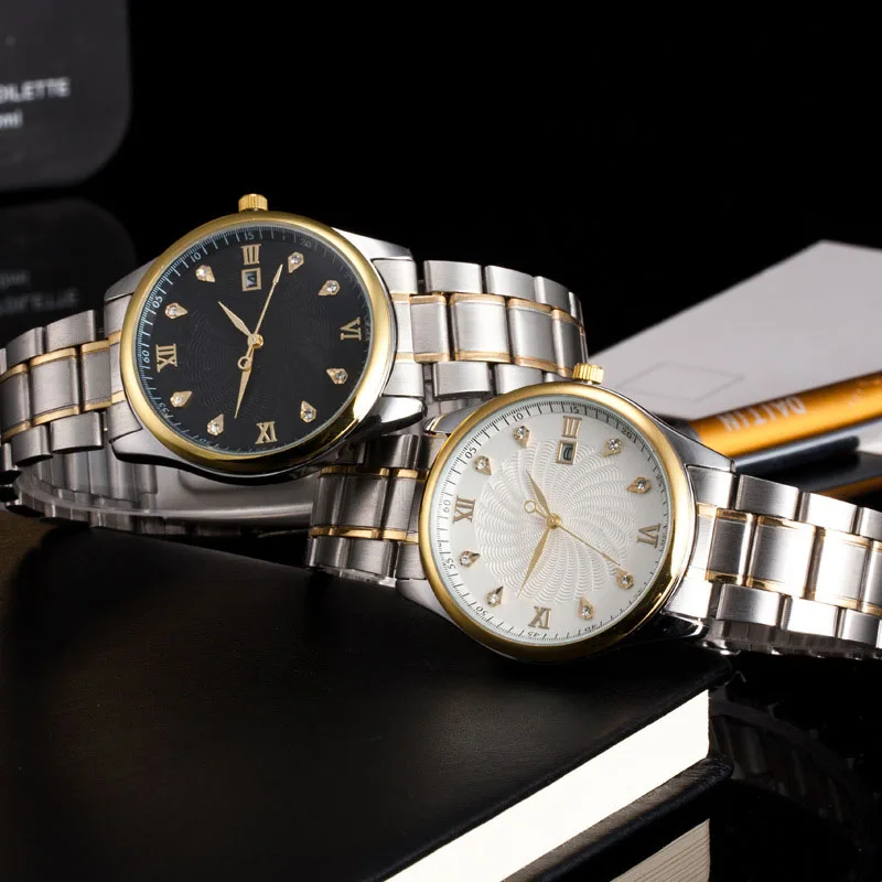 

Cindiry Business Waterproof Quartz Wristwatches High Quaity Stainless Steel Watch For Men Women