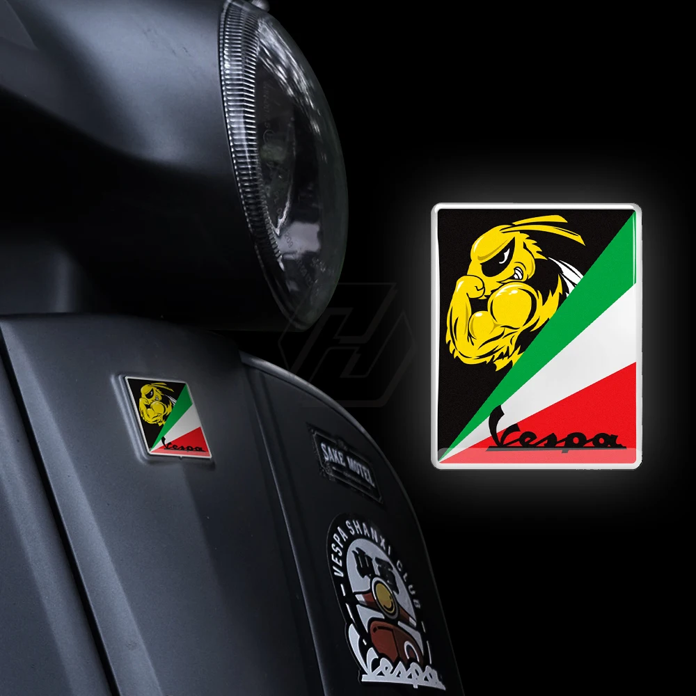 3D Motorcycle Decal Italia Sticker Case for PIAGGIO VESPA GTS GTV LX LXV 125 250 300 Replace Logo Sticker