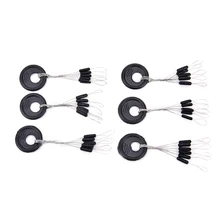 100 шт./лот высокое качество цилиндрический лески космические бобы пространство фасоли длинная полоса цилиндрический Форма Рыбалка Контактный аксессуар