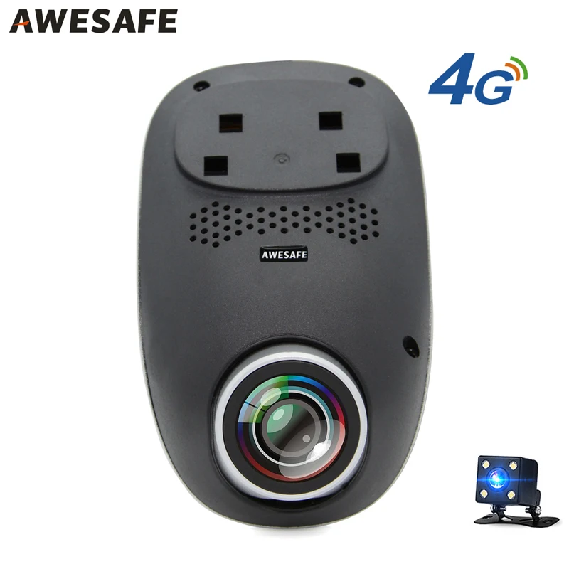 AWESAFE 4G Car DVR Dash Cam Camera Support Android GPS Remote Monitor