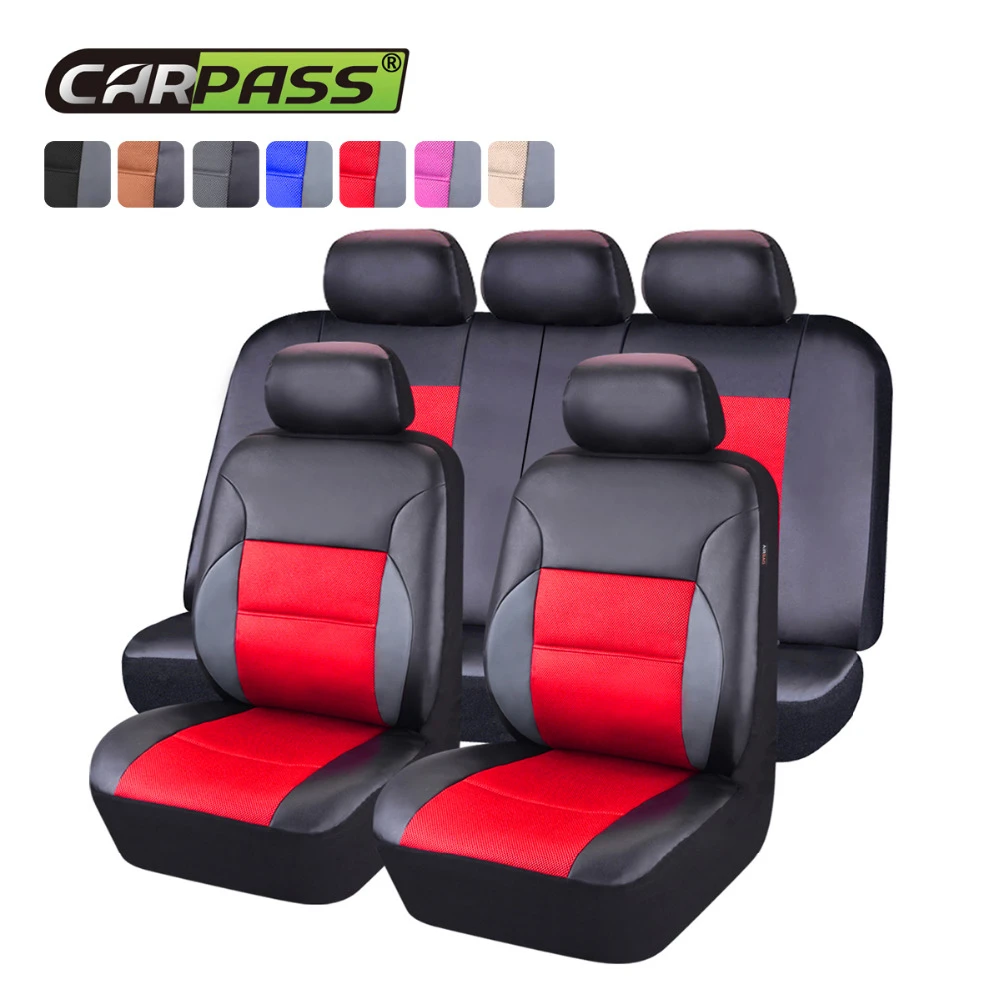 Car pass Popular Car Seat Covers Red 