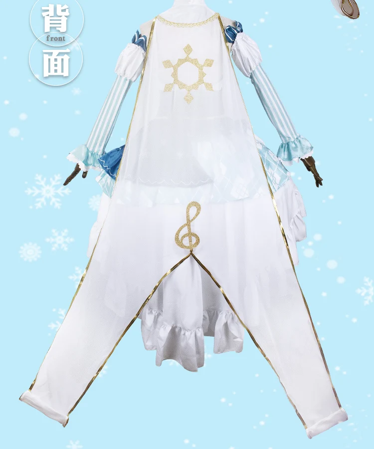 Вокалоид Хацунэ Мику косплей костюм ледяное и снежное платье Miku женская одежда Хэллоуин Карнавальная форма