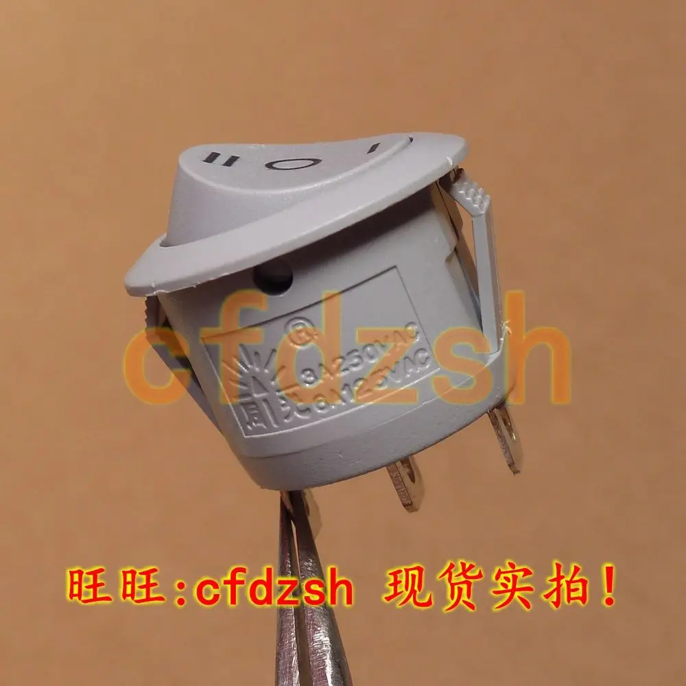 Rocker switch KCD1 105 white round third gear copper table lamp dimmer