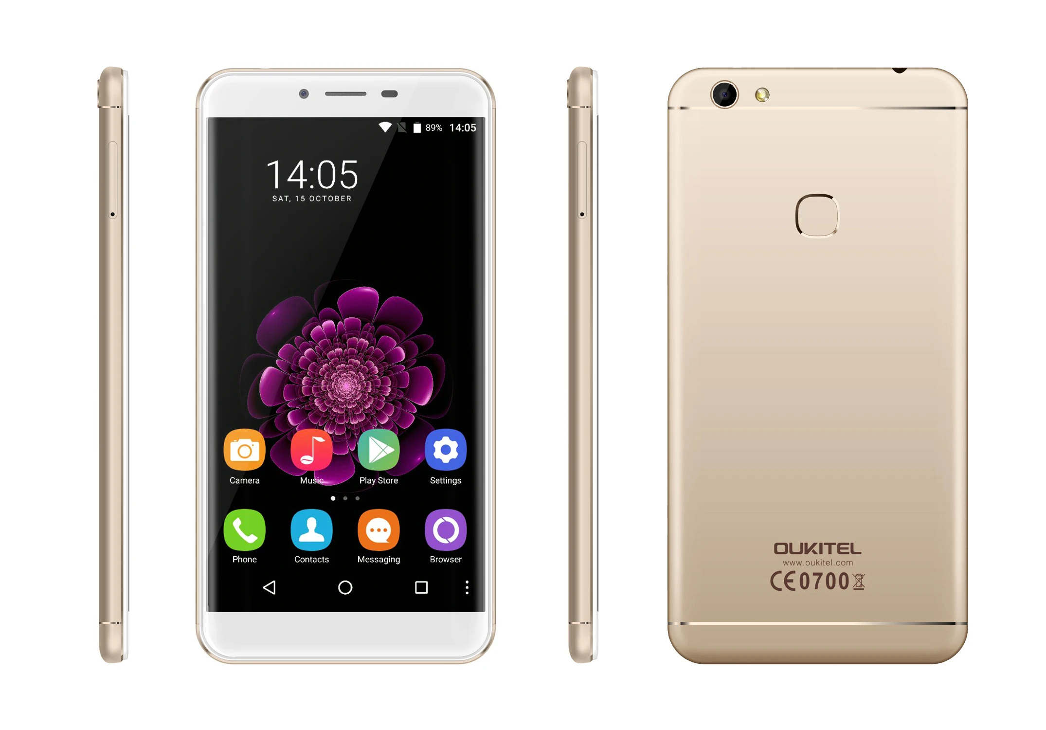 OUKITEL U15S смартфон с 5 дюймовым дисплеем восьмиядерным процессором MTK6750T ОЗУ 4 Гб ПЗУ