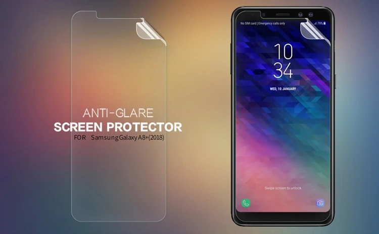 2 шт./лот Экран протектор для samsung Galaxy A8 плюс NILLKIN плотно прилегающие к уху, супер чистый или матовая защитная пленка для samsung A8 плюс