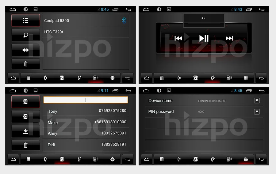 Perfect Hizpo 8 inch Car Stereo GPS For Toyota corolla 2008 2007 2009 2010 2011 Multimedia head unit navi Wifi Steering wheel control 4g 9