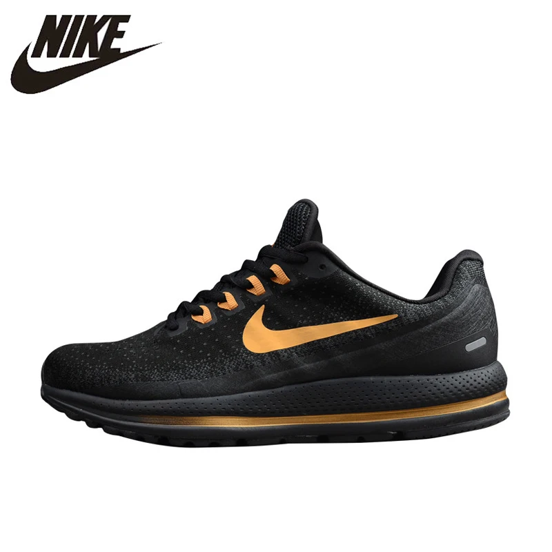 

NIKE AIR ZOOM VOMERO 13 Men's Running Shoes, Gold & Black,Wear-resistant Breathable Lightweight Shock Absorption 922908 009
