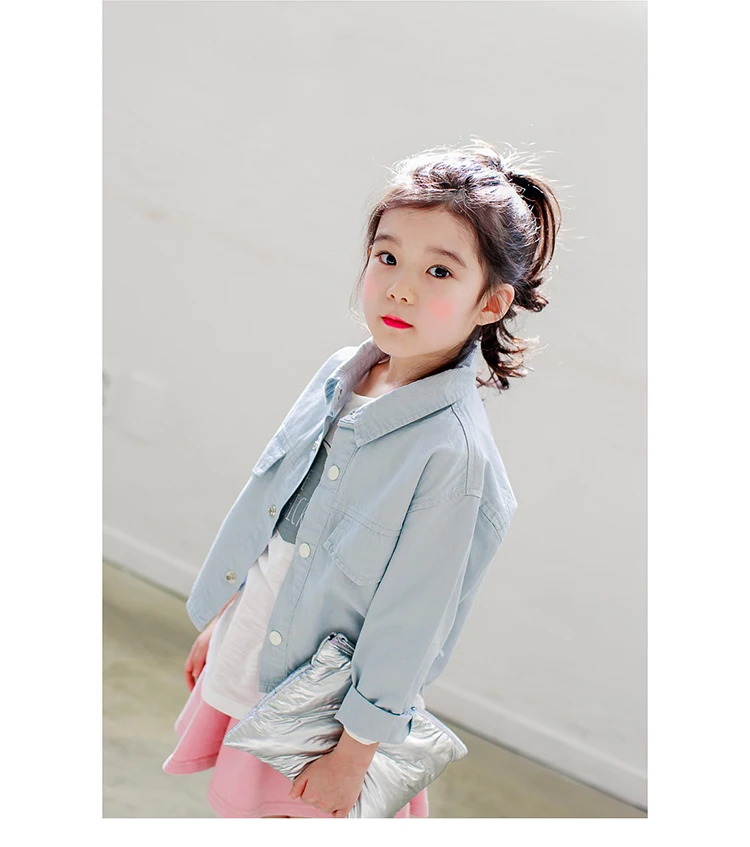 Симпатичные Infantil пальто для девочек Твердые 2018 Мода Куртки для маленьких девочек Повседневное верхняя одежда для девочек Хлопковые