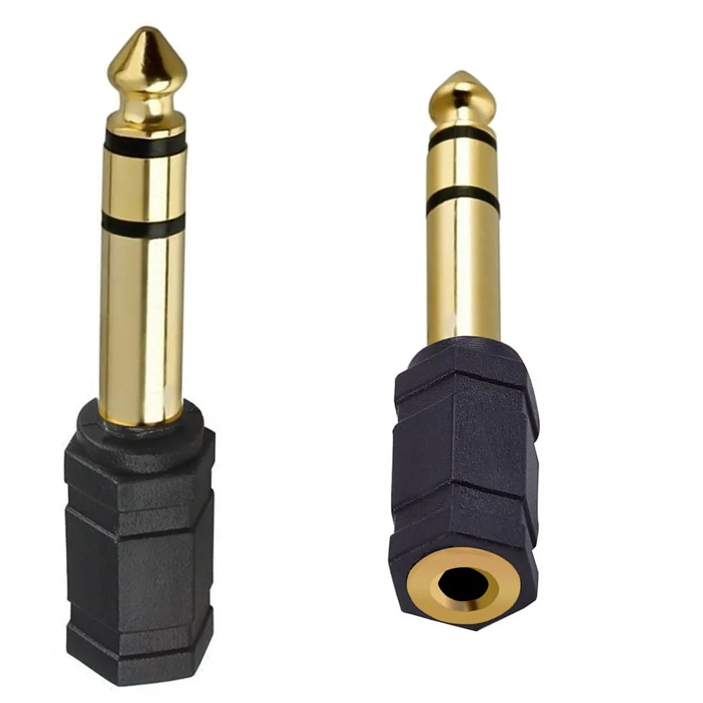 

6.5mm Male to 3.5mm Female Jack Interface Audio Cable Adapter Stereo Plug Converter for Headphone Microphone Amplifier Connector