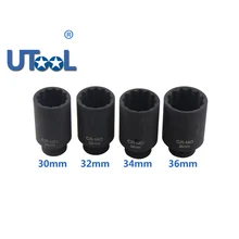 Husillo de 12 puntos DR para quitar herramienta de instalación, 30mm, 32mm, 34mm, 36mm, 1/2