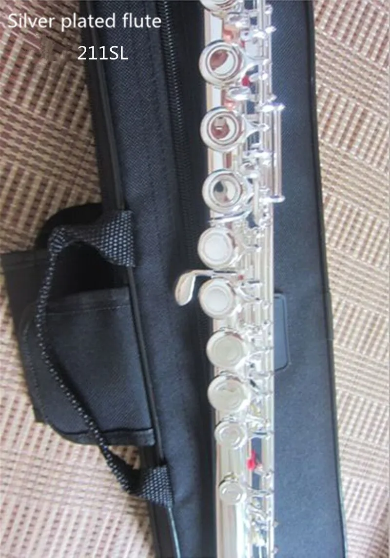 

High quality Japan flute 211SL musical instrument Flute 16 over C Tune and E-Key Flute music professional Free shipping