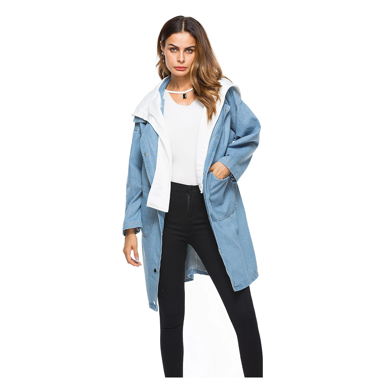 Buy Women New Fashion Spring Autumn Long Sleeve Hooded