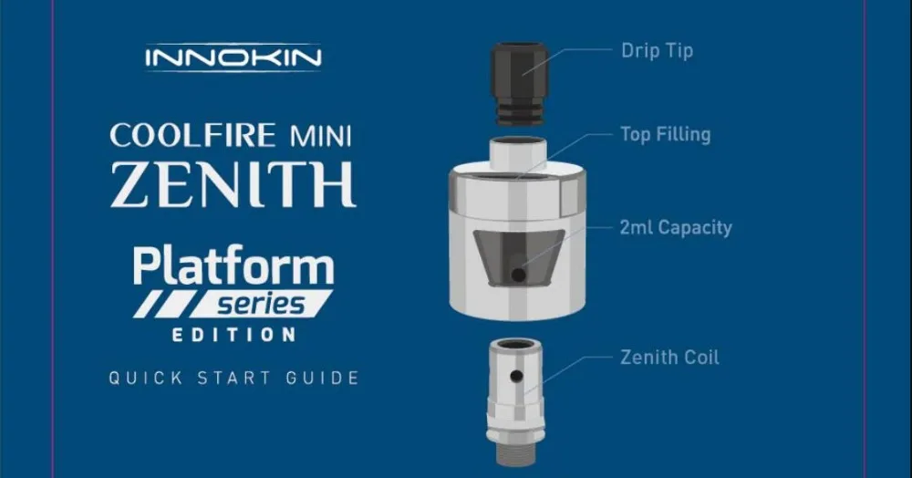 Электронные сигареты Innokin CoolFire Mini Zenith D22 40 Вт стартовый комплект VV/VW Vape испаритель комплект 1300 мАч 3 мл емкость с катушкой Plexus Z