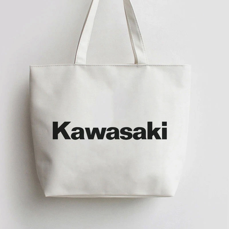 

FOR letter "Kawasaki " Japanese Anime Canvas Tote bags Cartoon Shopping bag Shopper Grocery Bag GA773