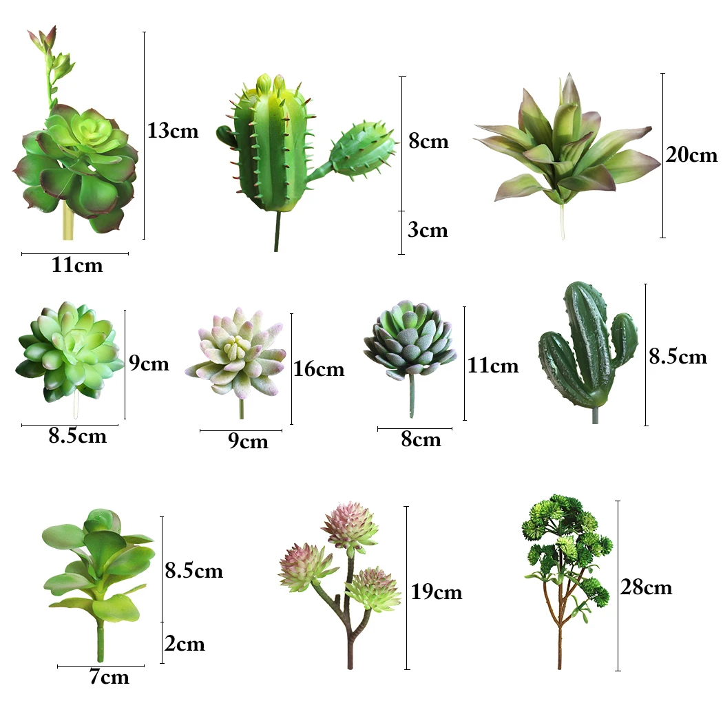 Искусственные суккулентные искусственные растения, искусственные алоэ, кактус, пейзаж, цветок лотоса, сделай сам, искусственный цветок, Креативные аксессуары для творчества