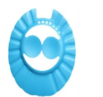 Регулируемые Детские шампунь шторы для ванной шапочка для душа колпак мыть волосы щит с ушками - Цвет: JB498 3 blue ear
