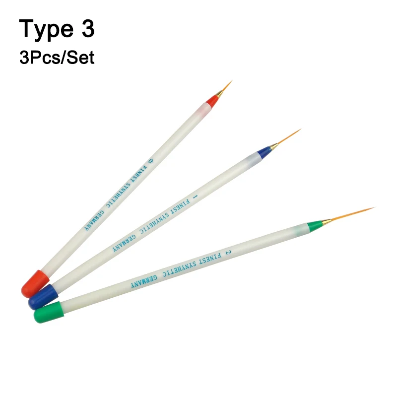 Tignish 1 Набор для дизайна ногтей УФ-Гель-лак ручка в виде расчески Рисование карандаш для раскрашивания краски полоски кисть для очистки инструменты для маникюра «сделай сам»
