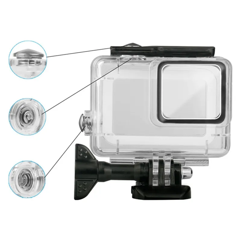 Водонепроницаемый чехол для дайвинга для Gopro Hero 7 Silver и Hero 7, Белый защитный чехол для подводной съемки, аксессуары для Go pro