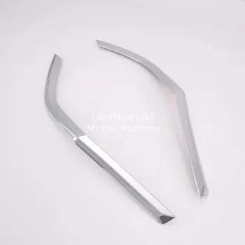 

For Hyundai SantaFe 2019 Rear Fog Lights Strips Cover Tail Lamp Frame Panel Trims ABS Chrome Stickers Car-Styling Accessories