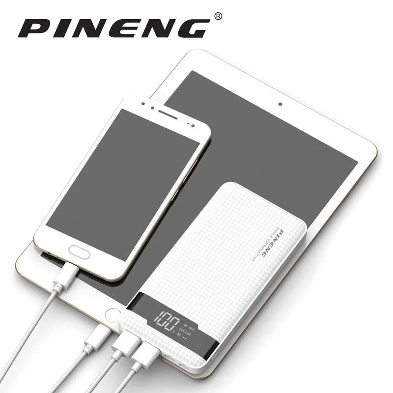 Pineng PN-961 10000mAh Power Bank PN961 Mobile Portable Charger Li-Polymer with LED Indicator Fast Charger For Xiaomi iPone XS