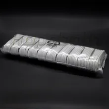 Аксессуары пучки 2000 шт./лот лучшее качество 1 м 8pin IOS10 белая Фольга и ткань usb кабель для зарядки шнур линия для iphone 5 6 7