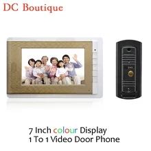 (1 set) Door Intercom Talkback System HD Camera Night Version One to One Monitor Video Door Phone Access Control Drawbench face