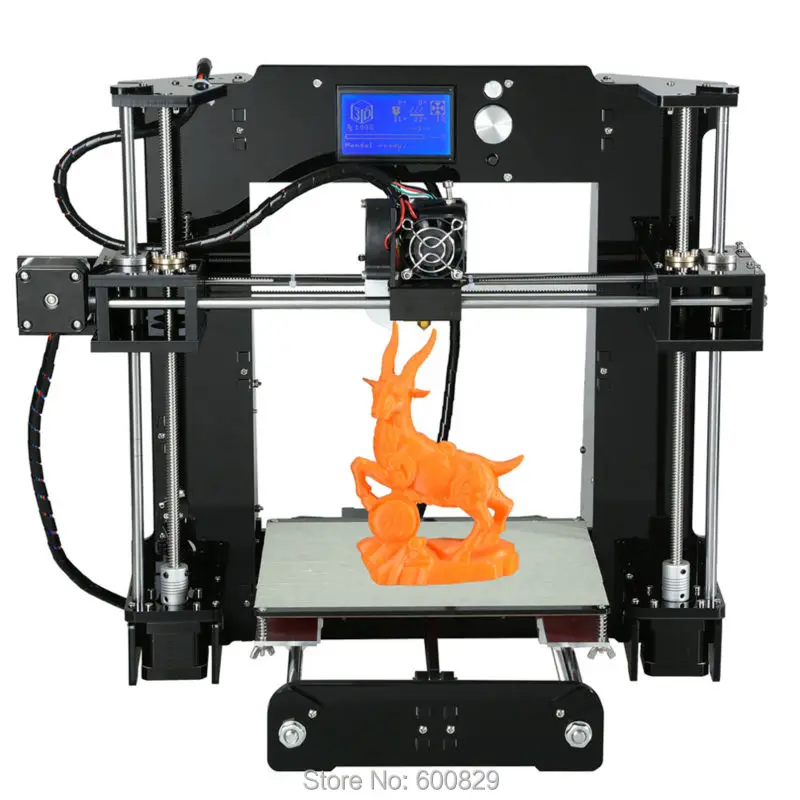 Auto Leveling 3D Printer DIY KIT A6 LCD 12864 Printing Volume 220 220 250mm Filament 1