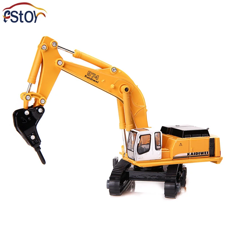 

NEW Alloy Diecast Excavator Truck Drilling Models 1:87 Miniature Engineering Vehicle Caterpillar/Broken Machine Collection Gift