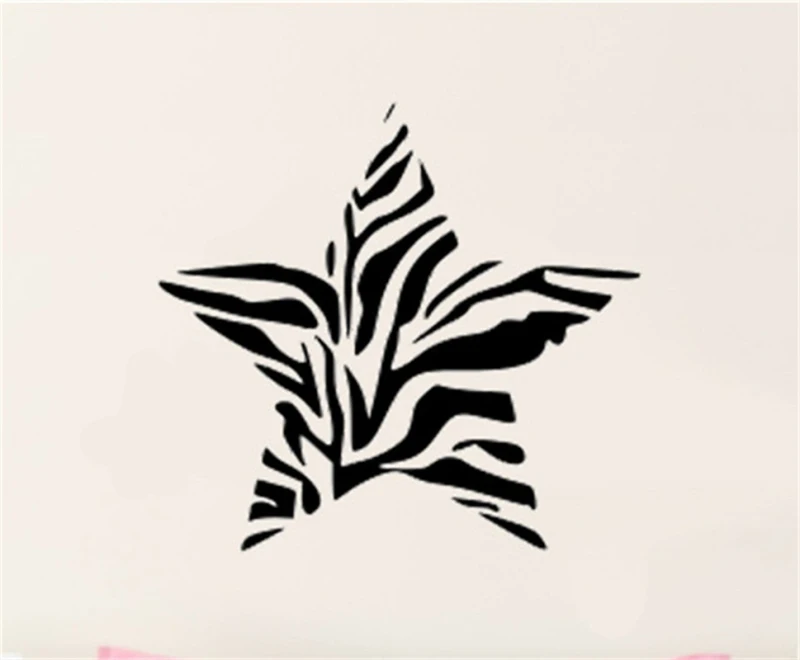 YINGKAI Zebra Для Печати Star Наклейка Гостиная Винил Резьба Наклейки На Стены для
