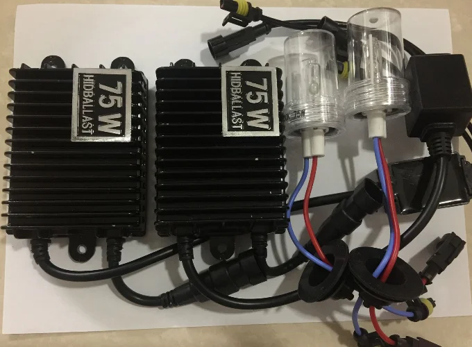 

Car headlamp high power hid xenon kit 75w ballast h1 h3 h4 h7 h8 h9 h1 hid kit conversion kit free shipping