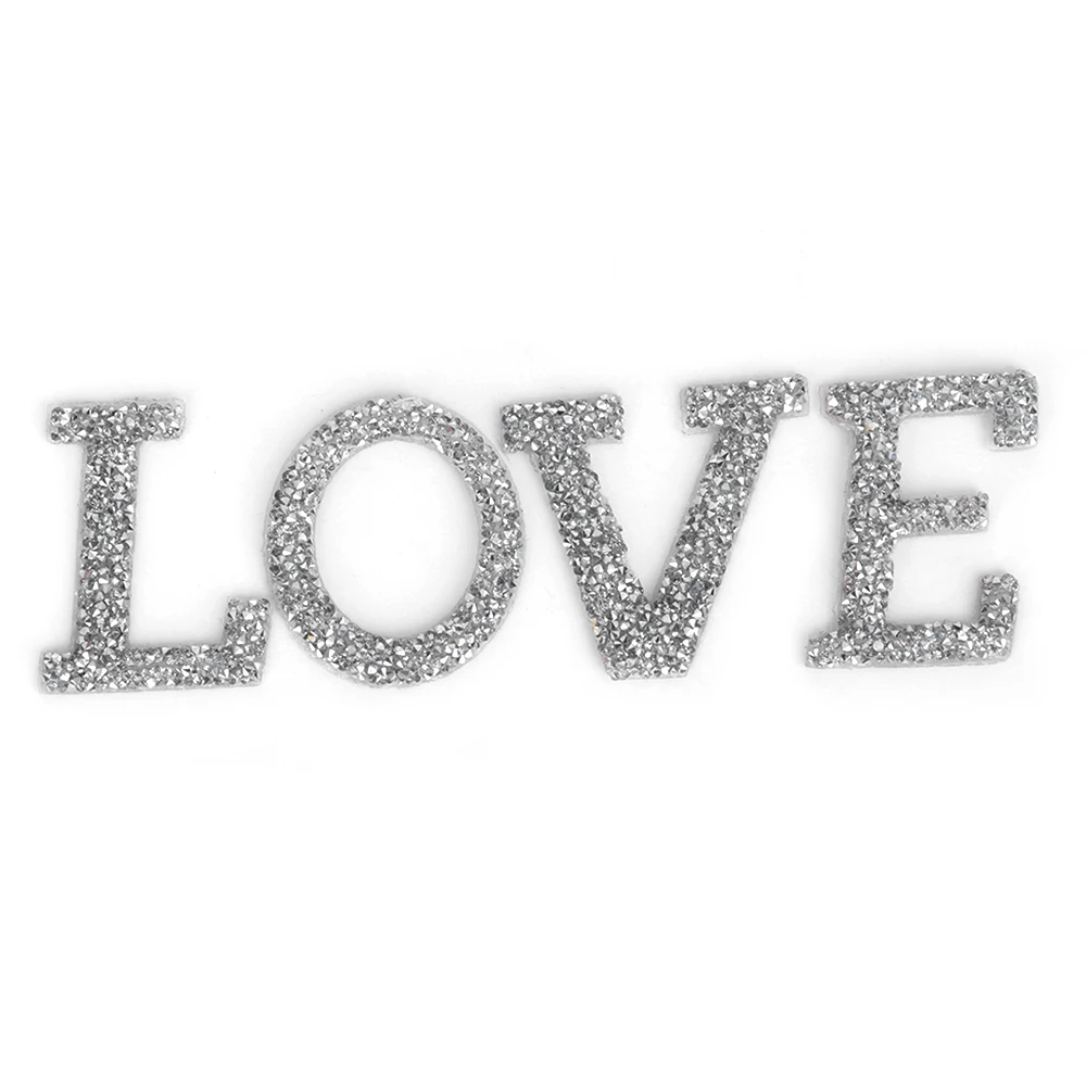 

A-Z 1PC Rhinestone English Alphabet Letter Mixed Embroidered Iron On Patch For Clothing Badge Paste For Clothes Bag Pant Shoes