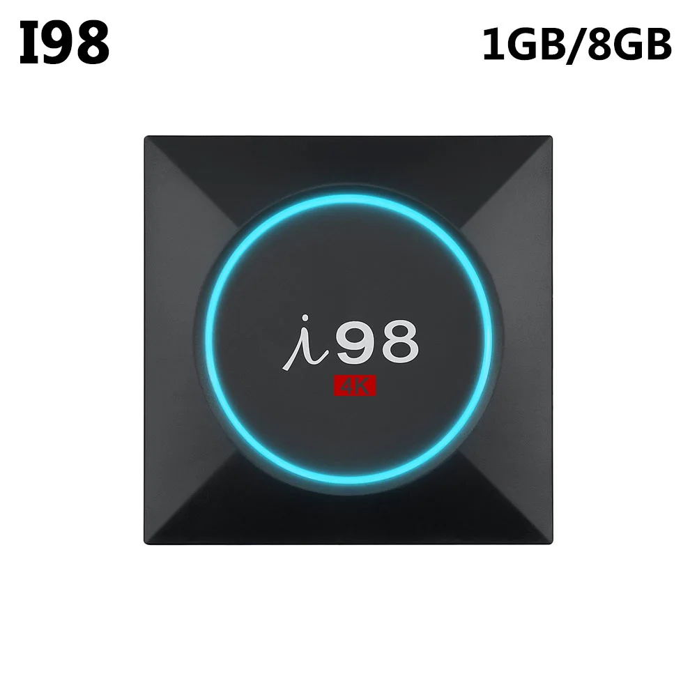 I98 Смарт ТВ Box Amlogic S905W 4 ядра 1 ГБ DDR3 8 Гб Встроенная память Android 7 коробка H.265 в