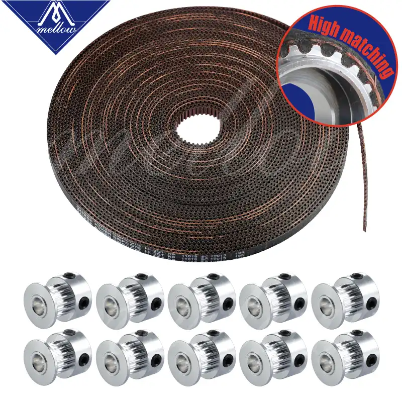 10 Pcs Aluminum Timing Belt Pulley GT2 Timing Belt for 3D Printer CNC Parts