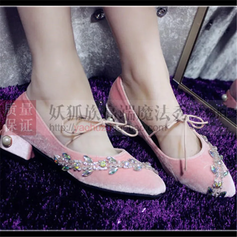 

Choudory String Bead Sweet Girls Flat Shoes Women Sapatos Spring Casual Zapatos Mujer Femme Leisure Shoes Lace Up Ankle Crystal