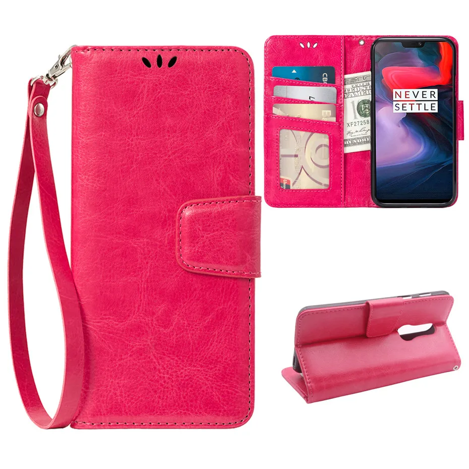 case for OnePlus 6-Rose Red