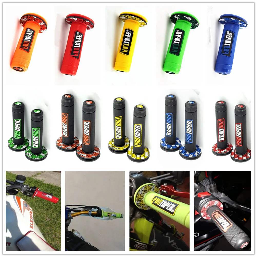 10 цветов опция ручка Protaper ПроТейпер для мотоцикла Dirt Pit Bike Motocross 7/8 &quotрезиновые