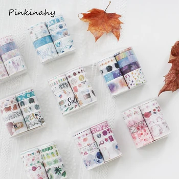 

10 pcs/lot Ocean Stars Sakura Floral Cute Paper Masking Washi Tape Set Japanese Stationery Kawaii Scrapbooking Supplies Sticker