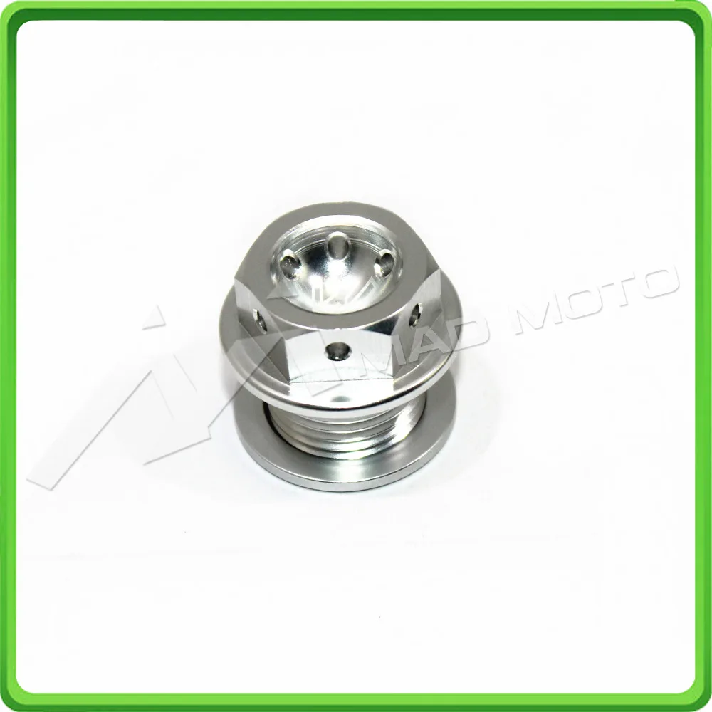 Magnetic Oil Drain Plug M14x1.5mm 14 1.5mm Engine Oil Drain Sump Bolt For DUCATI PANIGALE 899 959 1199 1299 All Years Silver (3)