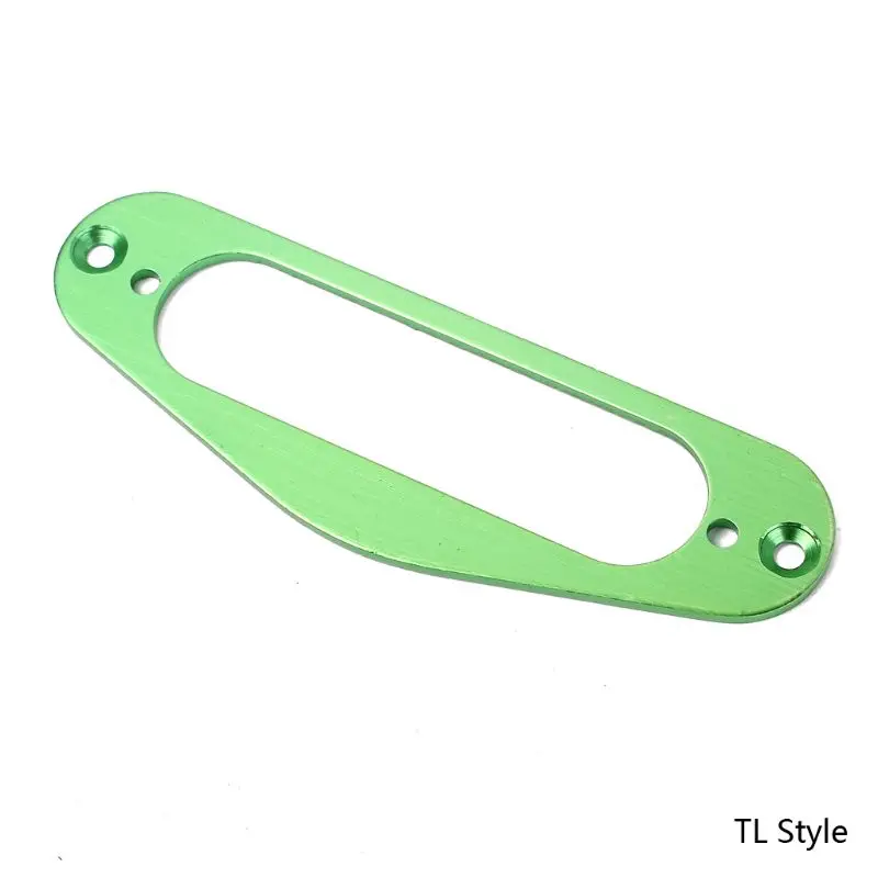 Металлическая одинарная катушка для шеи звукосниматель объемное Монтажное кольцо Для TL Tele style электрогитары - Color: Green