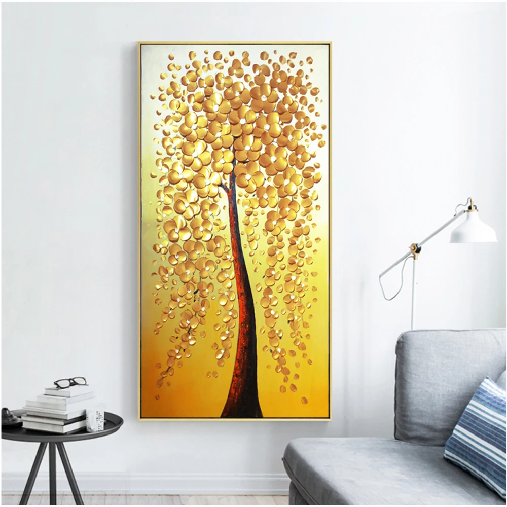 Kaufen 100% handgemalte ölgemälde Hause Dekoration hohe Qualität leinwand messer malerei blume bilder kunst DM1901810