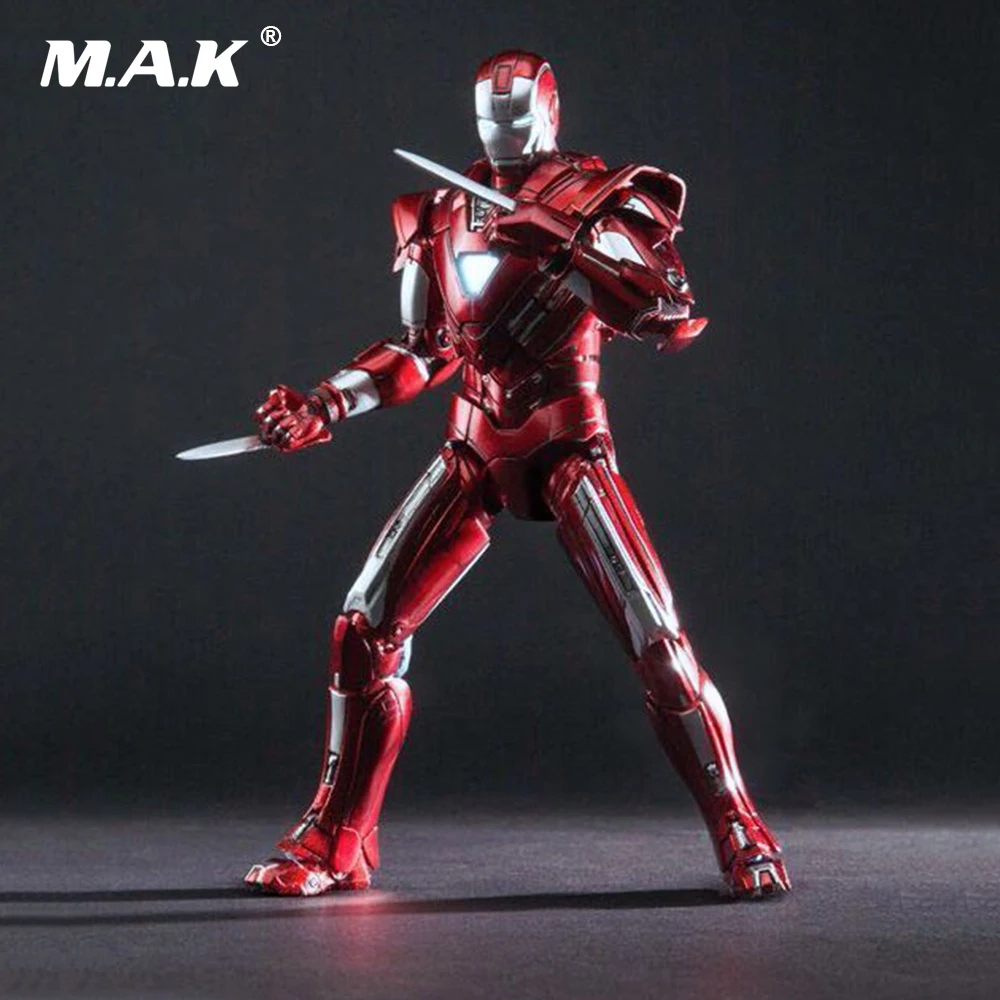 1:12 Metal Diecast Iron Man MK33 Centurion Figure Model Doll Light Action Figure for Fans Collection Gift