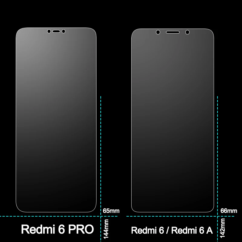 Защитное стекло закаленное для Xiaomi Redmi 6A 6 Pro 6A|Защитные стёкла и плёнки| |