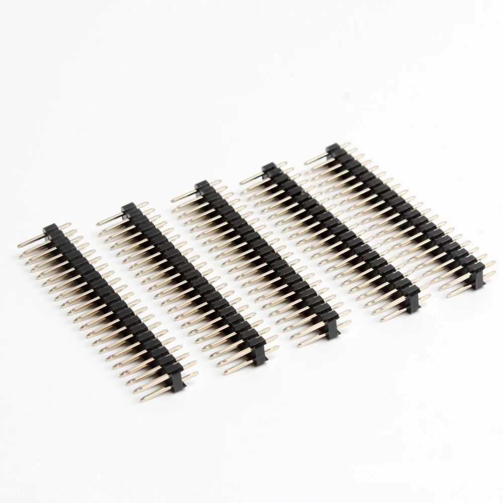 

5PCS Break-away 0.1" 2x20-pin Strip Dual Male Header for Raspberry Pi Zero GPIO