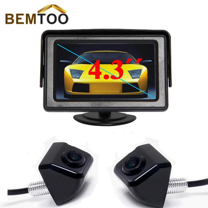 

Promotion Limited 4.3" Tft Lcd Car Monitor for Camera Dvd Vcr+suv/truck/car Ccd Front And Rear View Stainless Metal Parking