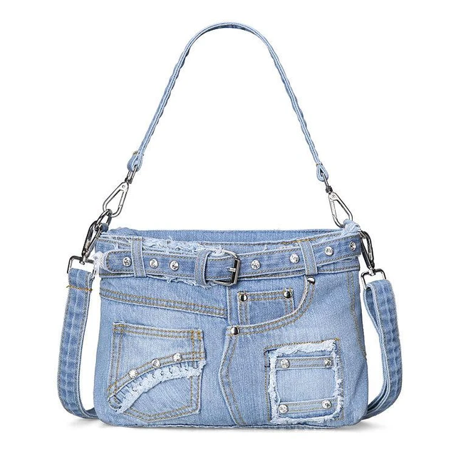 Creative Denim Bags Old Jeans | Denim Shoulder Bag Casual Tote - Casual  Fashion Women - Aliexpress