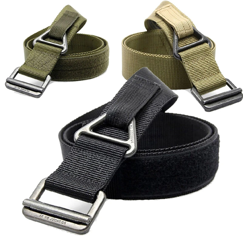Alloy Bullet Buckle Nylon Tactical Belts Swat Special Forces Duty Belts