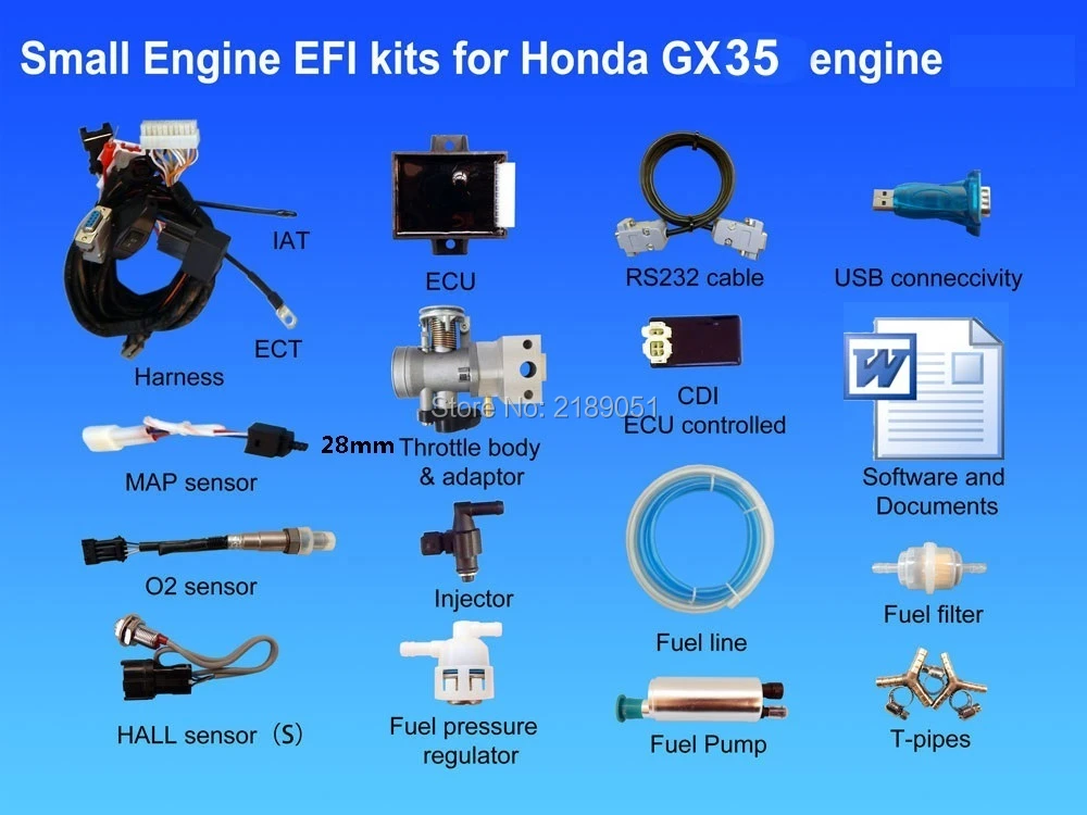 Efi Small Engine Electronic Fuel Injection Kit For Gx35 Gx200 Gx390